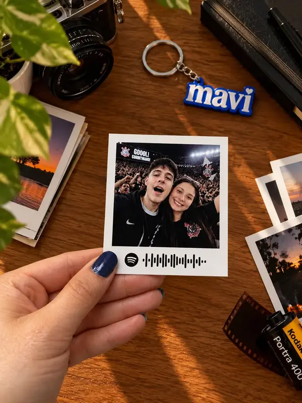 Polaroid com legenda - 7 x 8 cm